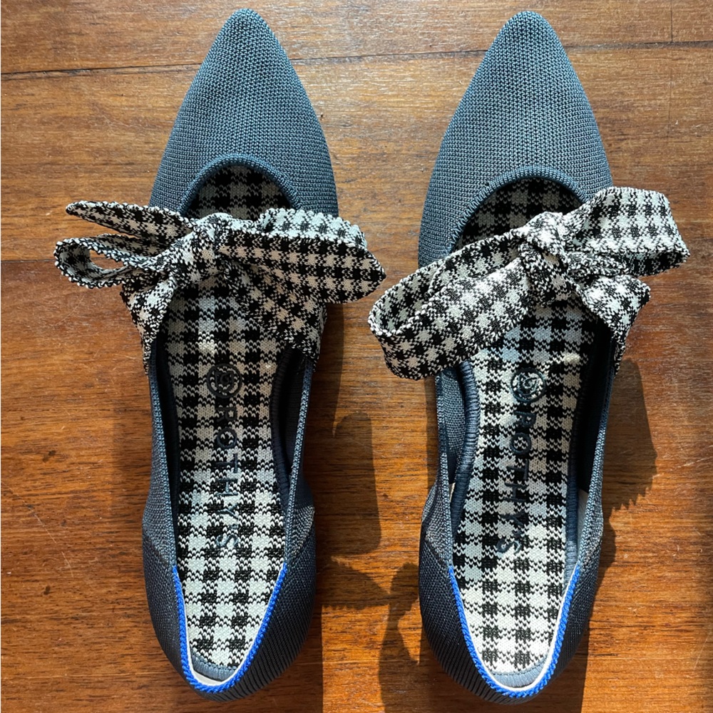 Rothy’s mary Jane point navy shoes
